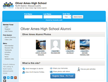 Tablet Screenshot of oliverameshighschool.org